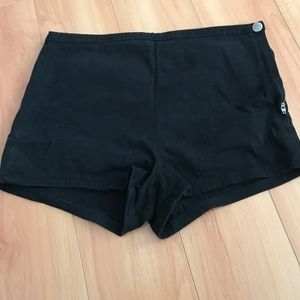 Forever 21Flat front black high waisted shorts